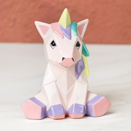 Ceramic Bisque Unicorn Facet-ini